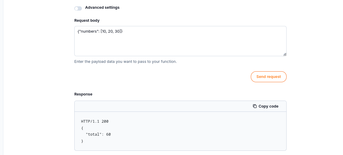 The response shows HTTP/1.1 200 and a total of 60.