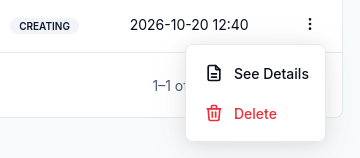 Broker row menu with See Details and Delete actions