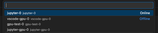 Visual Studio Code listing available remote tunnels